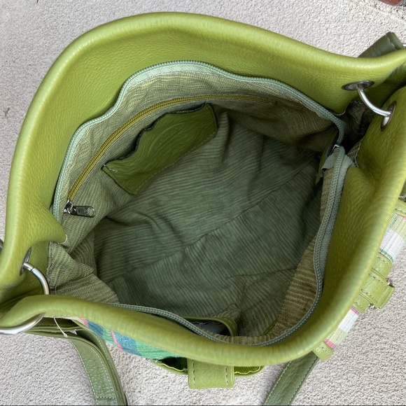 Danilo’s Fine Leather & Plaid Canvas Crossbody/Shoulder Bag made in Honduras - Picture 5 of 10